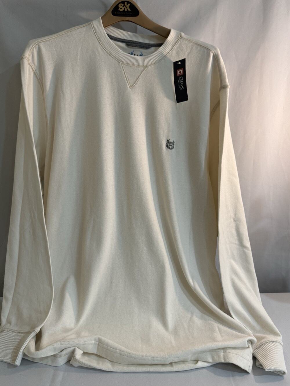 Chaps Men’s Everyday Lightweight Sweatshirt XXL Ivory Beige NWT 0075